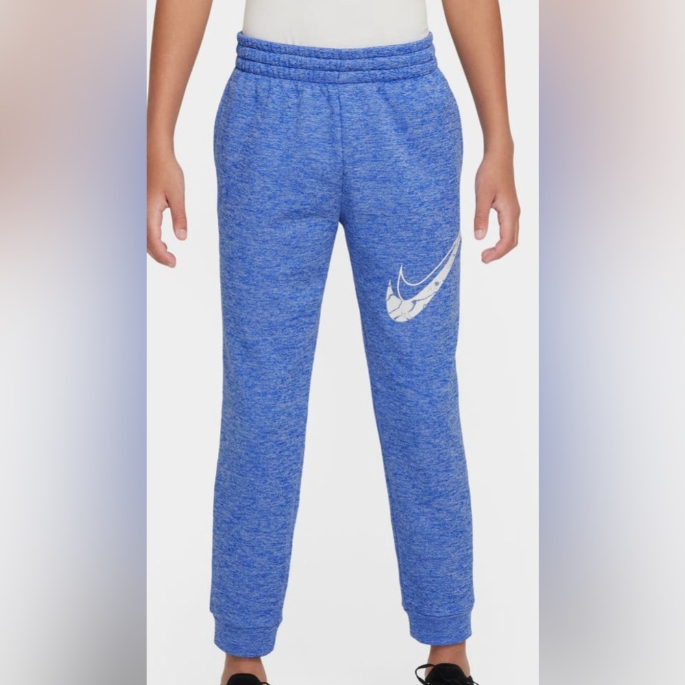 Nike Big Kids' Royal Blue Therma-FIT Fleece Jogger Pants Size M (10/12)